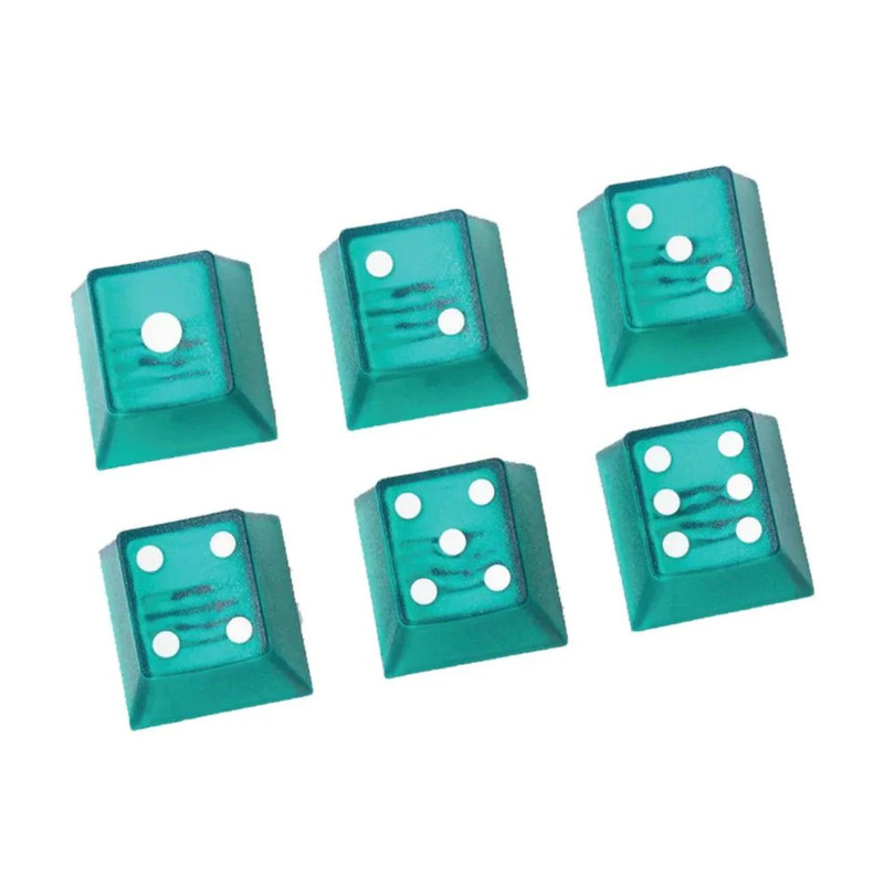 Tai-Hao ABS-Cubic Novelty Backlit Keyset - Green - مفاتيح كيبورد
